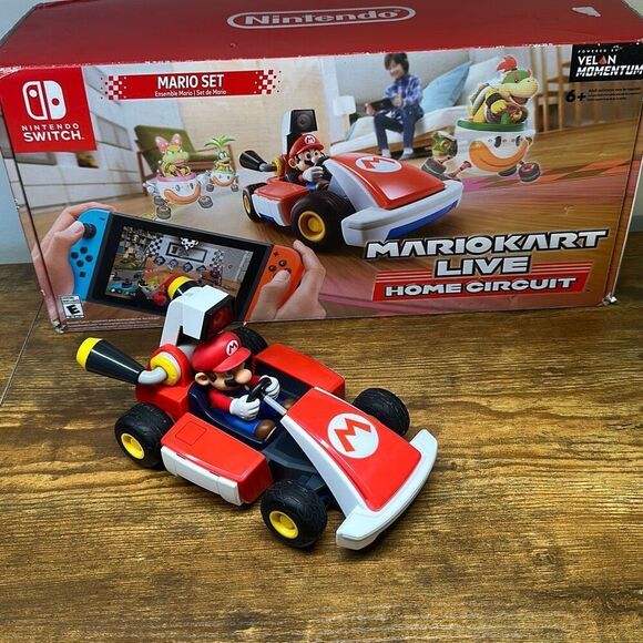 Mario Kart Live Home Circuit Mario Set  Nintendo Switch Car Tracks NEEDS CLEANED - Picture 1 of 12